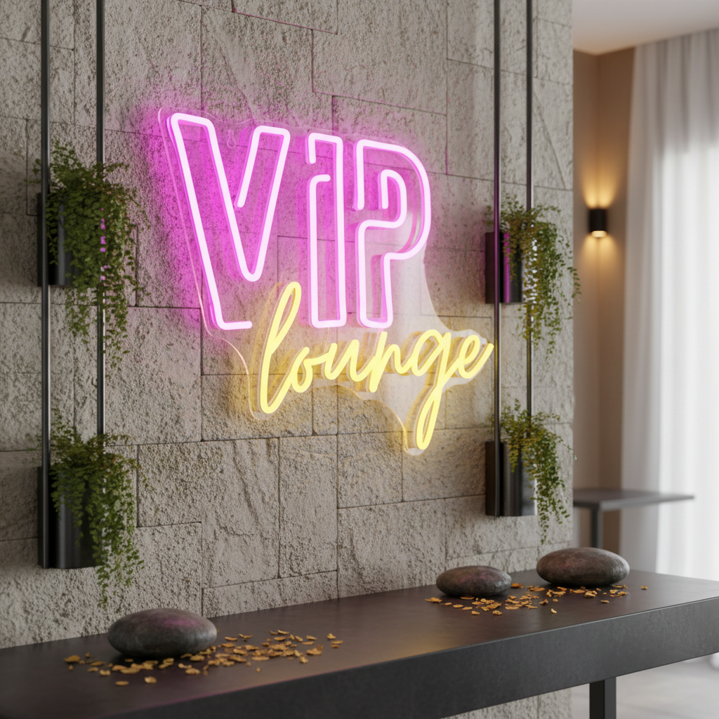 VIP Lounge Neon Sign Custom Led Neon Sign