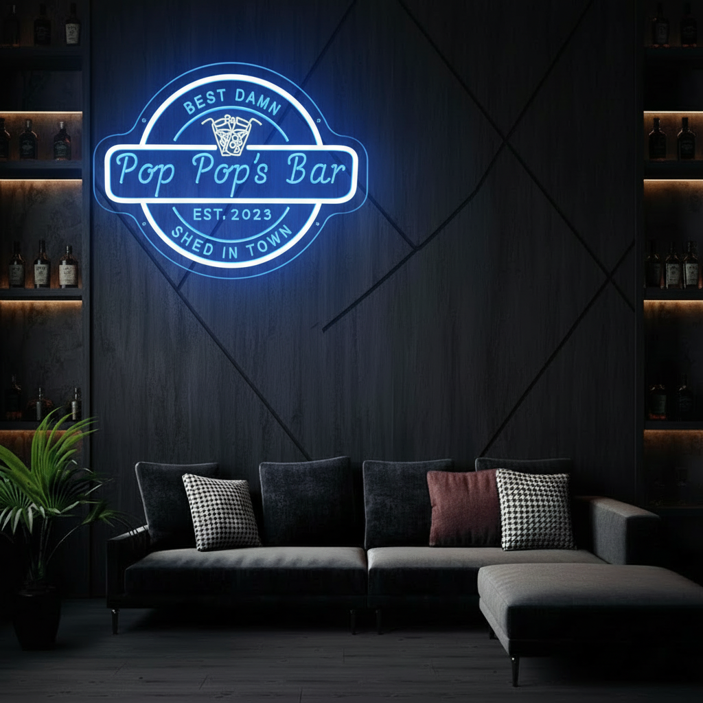 Personalized Bar Cocktail Beer Signs LED Neon Lights for Men Gifts