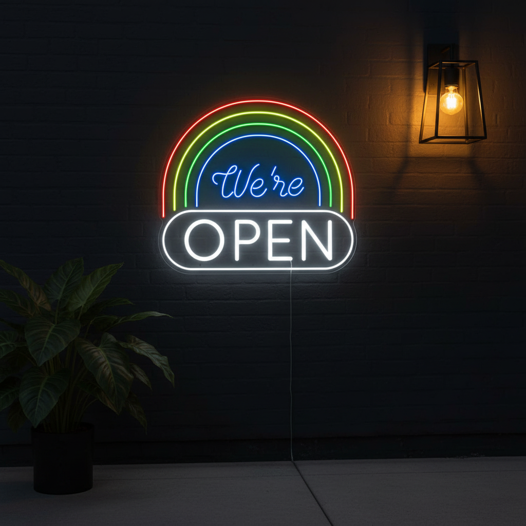 We Are Open LED Neon Sign Shop Decor Neon Sign