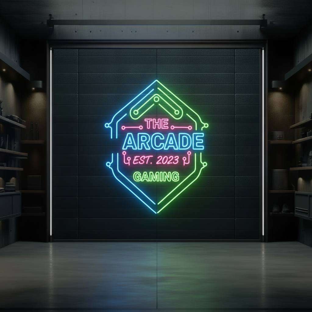 Garage Neon Sign Personalized Garage Sign for Men