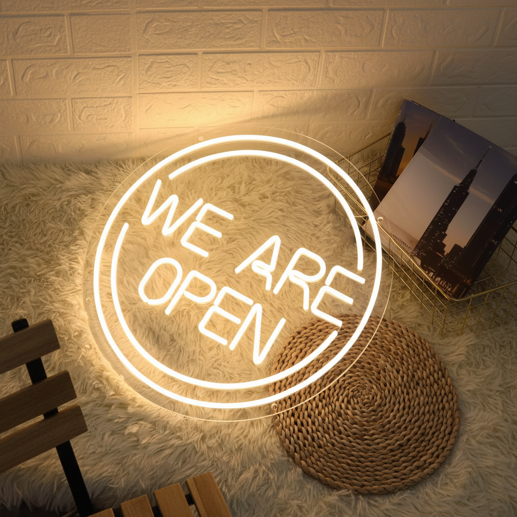We Are Open Neon Sign Shop&Bar Open Led Sign