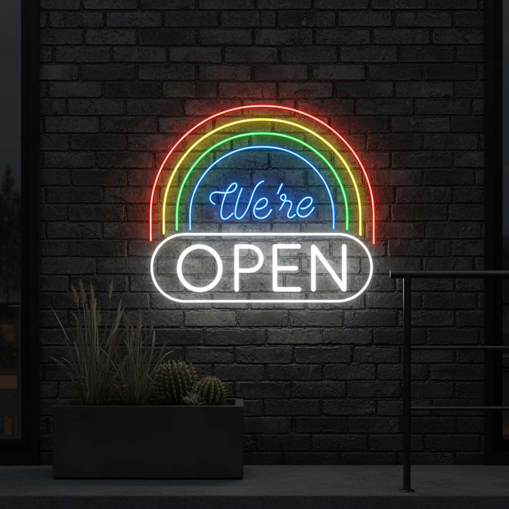 We Are Open LED Neon Sign Shop Decor Neon Sign