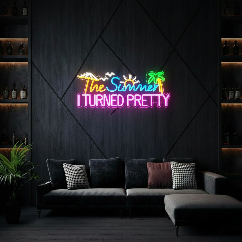 The Summer I Turned  Pretty Led Neon Sign Neon Room Decor Sign
