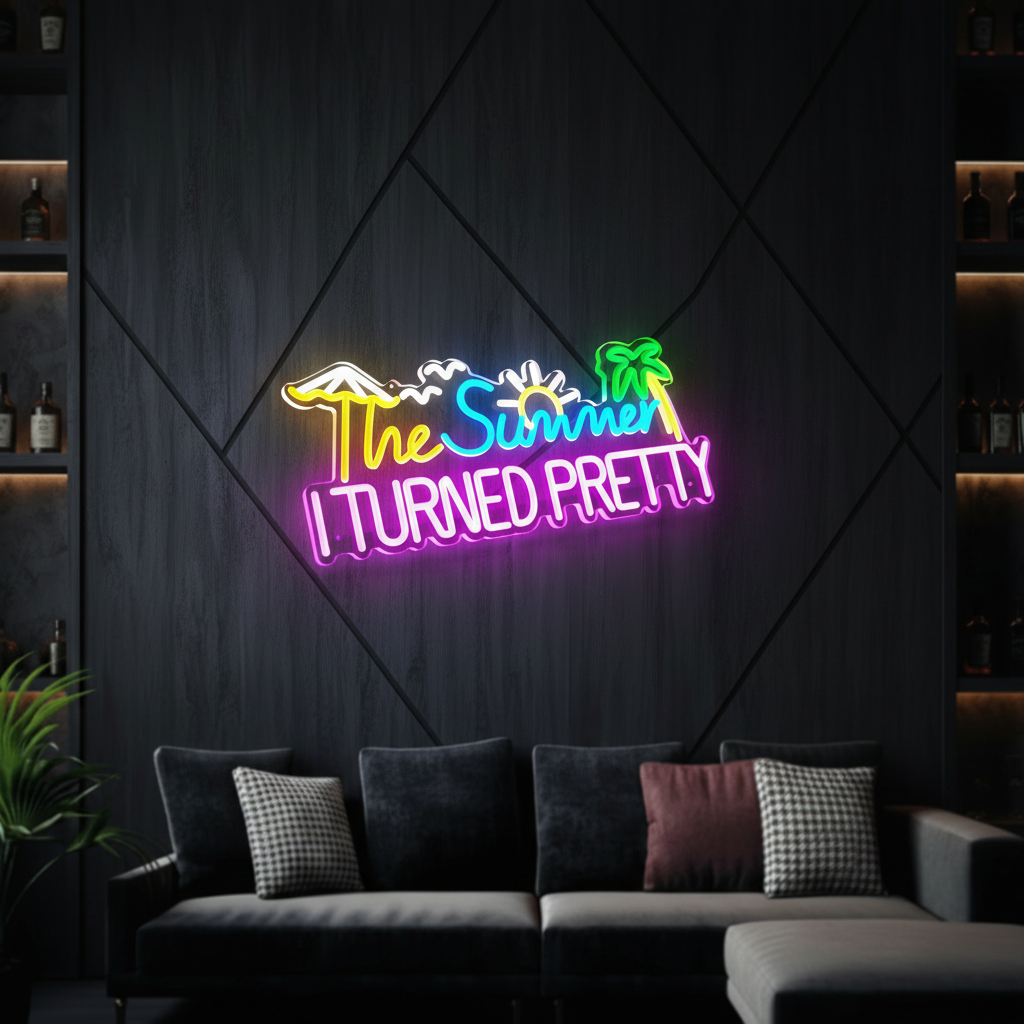 The Summer I Turned  Pretty Led Neon Sign Neon Room Decor Sign