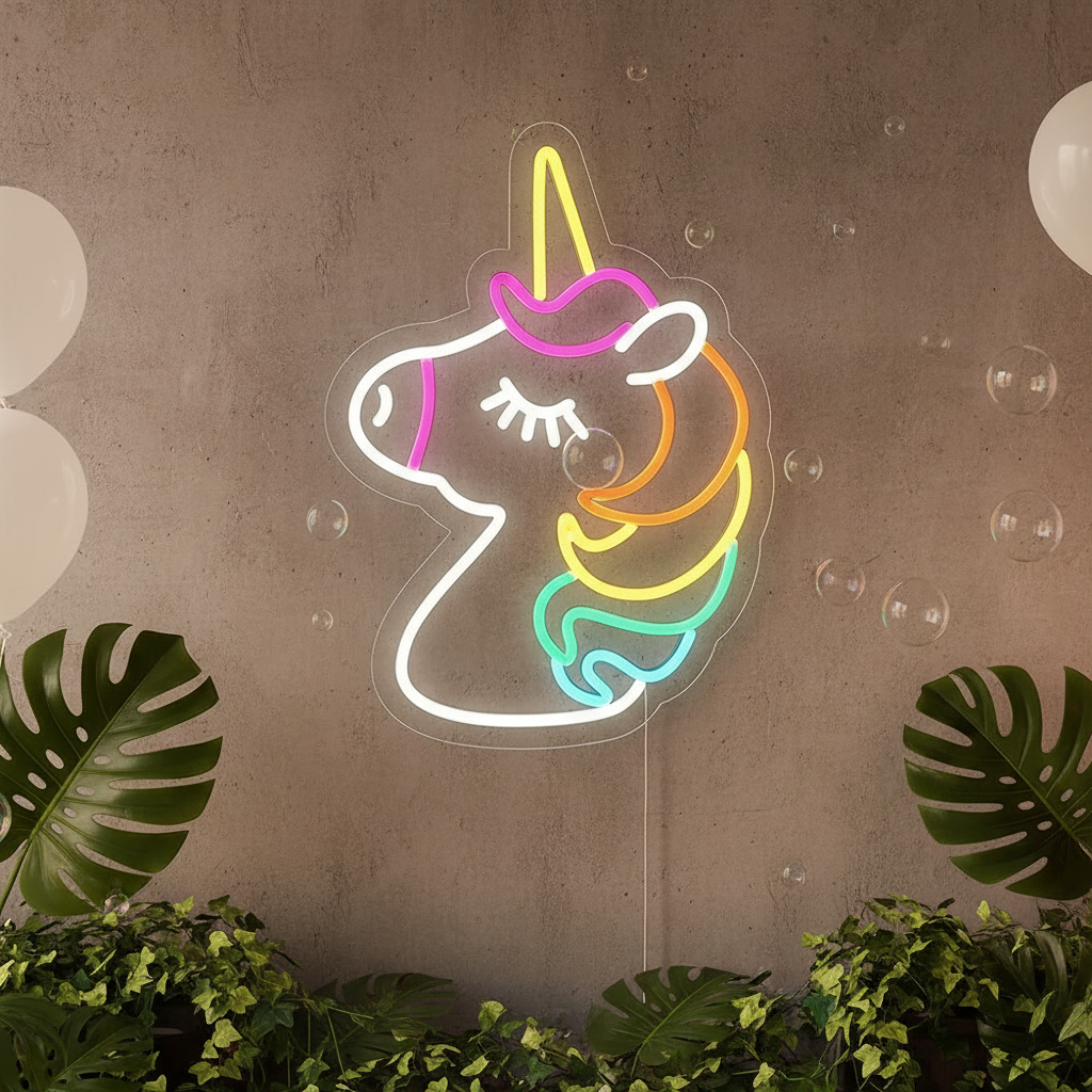 Unicorn Led Neon Sign Home Decor Kids Gift