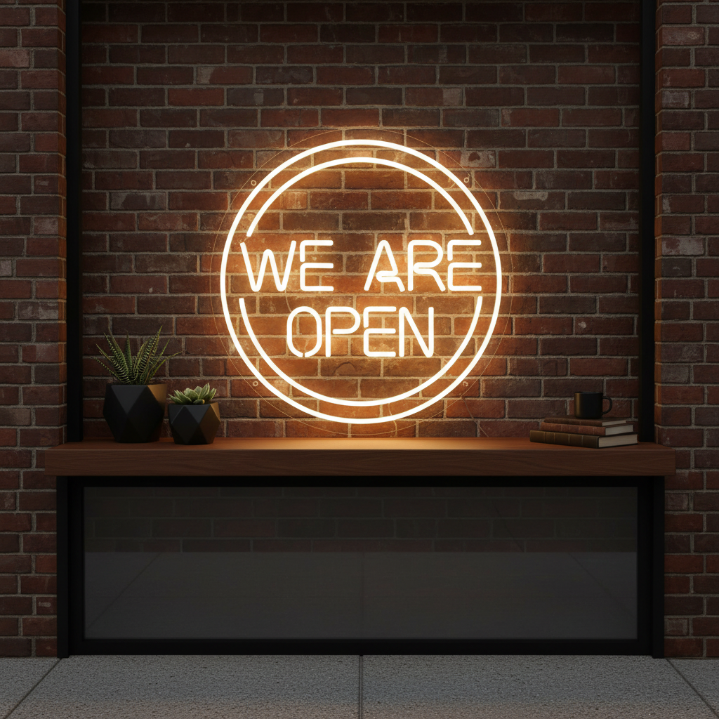 We Are Open Neon Sign Shop&Bar Open Led Sign